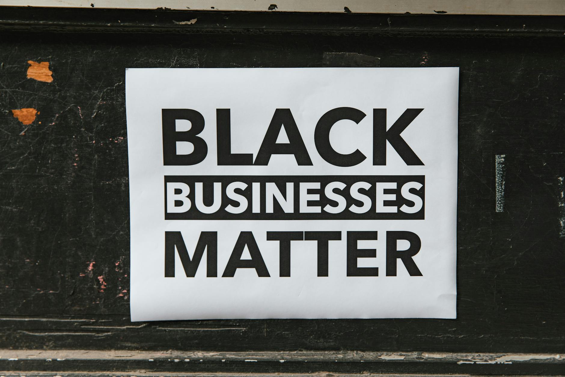 black businesses matter poster